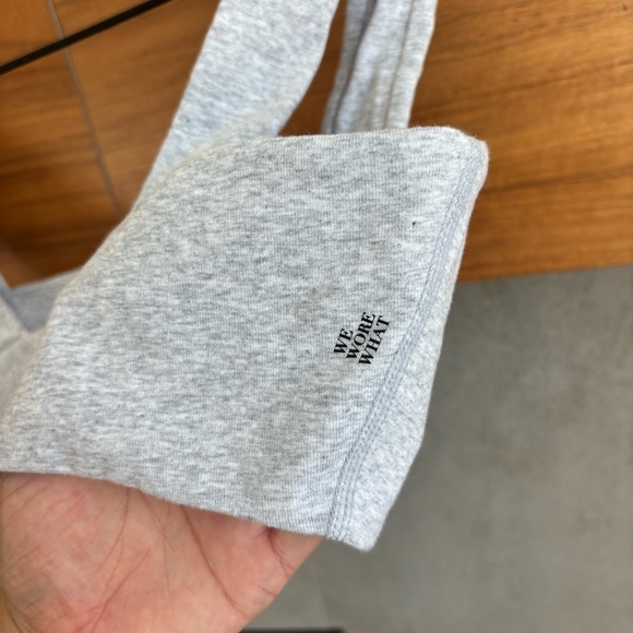 NWT WeWoreWhat Women Bandeau Top In Heather Grey, Size L - Picture 8 of 8